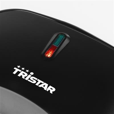 Sandwich Maker Tristar SA-3052KL, 750W, 2 sandwich-uri, plăci antiaderente, indicator luminos, mâner termoizolant, negru - imagine 3