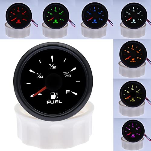 Indicator digital nivel combustibil KAOLALI 52 mm, 9–32 V, 7 culori, pentru auto, moto, barcă și utilaje - imagine 2