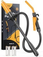 GPUTEK Pompă Electrică Portabilă pentru Transfer Combustibil și Lichide – 2,6 GPM, cu Furtun și Control al Debitului