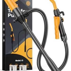 GPUTEK Pompă Electrică Portabilă pentru Transfer Combustibil și Lichide – 2,6 GPM, cu Furtun și Control al Debitului