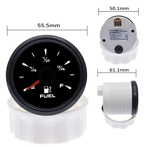 Indicator digital nivel combustibil KAOLALI 52 mm, 9–32 V, 7 culori, pentru auto, moto, barcă și utilaje - imagine 3
