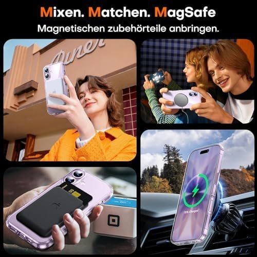 Husă TAURI pentru iPhone 17 6,3", transparentă, MagSafe, cu folie de sticlă inclusă - imagine 7