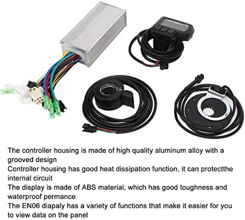 Kit controller pentru bicicletă electrică BuyWeek 36V/48V, 500W, 22A, display EN06, accelerație și senzor PAS - imagine 4